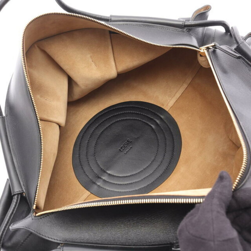 LOEWE PASEO Leather Handbag Black - Picture 3 of 4